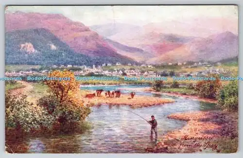 R768395 Kingussie From the Spey Bonnie Scotland Tuck Oilette 7679 H B Wimbush