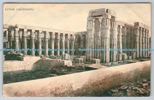 R770070 Luxor Kolonnaden Kairo Postkarte Trust Serie Nr 1