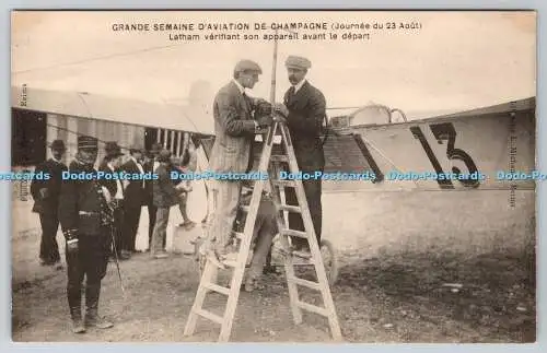 R770084 Grande Semaine d Aviation de Champagne Latham Cerifiant son Appareil ava