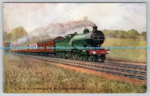 R768428 L N E R Harrogate Pullman Express Famous Expresses Tuck Oilette No 3541