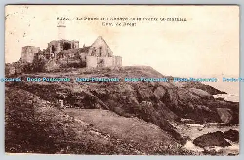 R770102 Le Phare et l Abbaye de la Pointe St Mathieu Env de Brest 1931