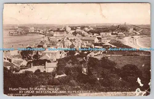 R768513 Scilly St Mary Hugh Town mit der Great Western Railway nach Penzance Great West