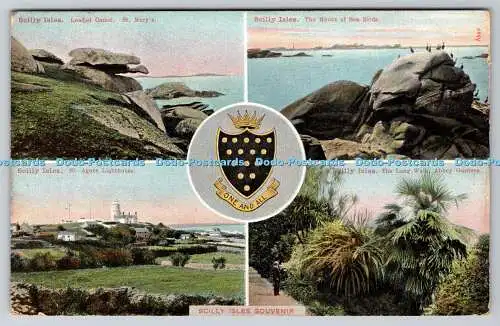 R768535 Scilly Isles Souvenir St Agnes Lighthouse The Pictorial Stationery Londo