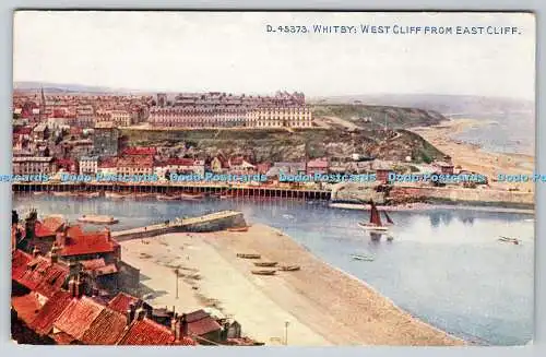 R768563 Whitby West Cliff von East Cliff The Photochrom London Tunbridge Wells