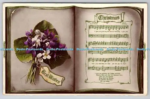 R770236 Beste Weihnachtswünsche Notenbuch Raphael Tuck and Sons Gem Christmas Ser