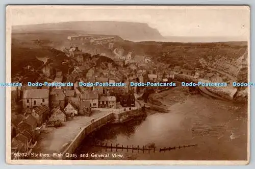 R768567 Staithes Fish Quay and General View RP 1929