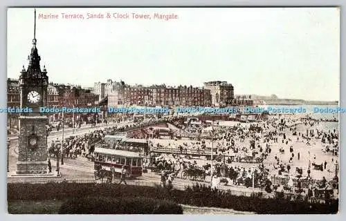 R770256 Margate Sands and Clock Tower Marine Terrace