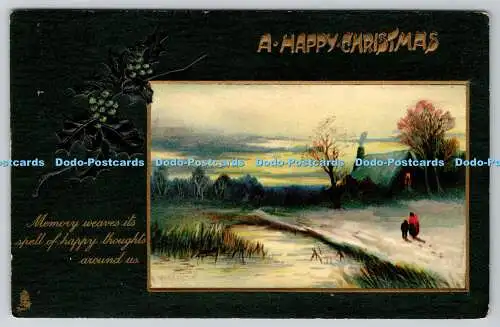 R770276 A Happy Christmas Raphael Tuck and Sons Christmas Series No C 1748