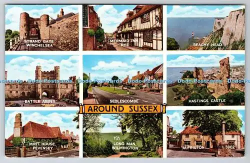 R770284 Around Sussex Battle Abbey Hastings Castle Sedlescombe Mermaid Inn Rye V