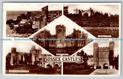 R770287 Sussex Castles Bodiam Castle Hastings Castle Arundel Castle Excel Serie