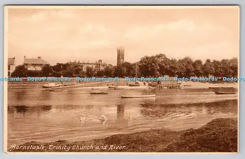 R768617 Barnstaple Trinity Church and River F Frith Reigate No 86058