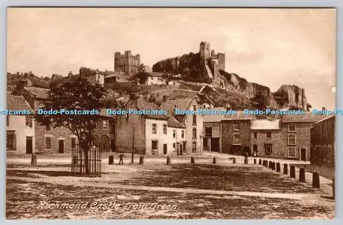 R768649 Richmond Castle From Green C E Cookes The Local View Emporium Frith Seri