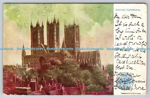 R768675 Lincoln Cathedral Tuck The G E R Series Picture Post Cards 1905