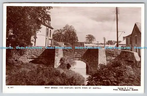 R768696 St Austell West Bridge 15th Century White River George W F Ellis Bodmin