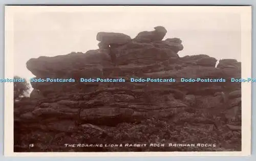 R768718 The Roaring Lion and Rabbit Rock Brimham Rocks W Bramley The Electric Pr