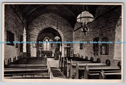 R770445 Llanbedr St Peter Kirche Innenraum Postkarte