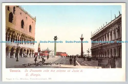 R768792 Venezia La Piazzetta Colle Due Colonne ed Isola Di S Giorgio Purger