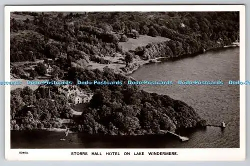 R768803 Windermere Storrs Hall Hotel on Lake Aero Bild Luftfoto