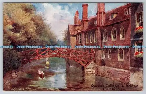 R768805 Cambridge Queen College and Bridge Tuck Oilette 8940 Charles E Flower 19