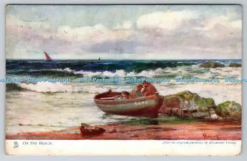 R768806 On The Beach The Restless Ocean Tuck Oilette 6234 Alexander Young 1905