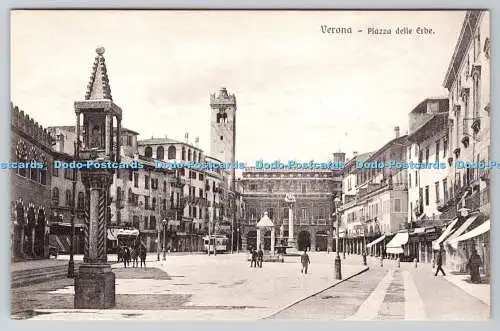 R768807 Verona Piazza Delle Erbe Brunner Como