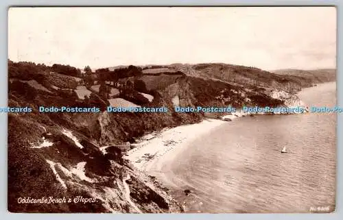 R770484 Oddicombe Strand und Pisten Postkarte