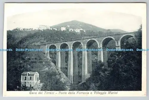 R768811 Cava dei Tirreni Ponte Della Ferrovia e Villaggio Marini Fratelli Salsan