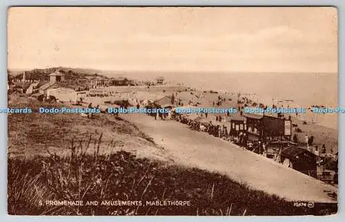 R770521 Mablethorpe S Promenade and Amusements Valentine Sepiatype Series