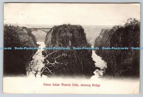 R768863 Canon Below Victoria Falls Showing Bridge P S and C