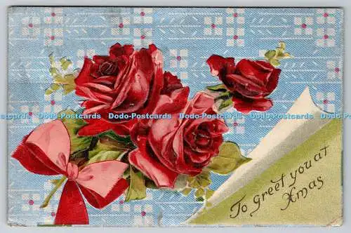 R768888 To Greet You at Xmas Roses B B London New York Serie Nr X 280