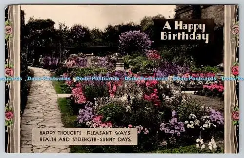 R770601 A Happy Birthday Gardens Raphael Tuck and Sons RP No 953