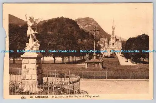 R770655 Lourdes St Michel la Basilique et l Esplanade Cap