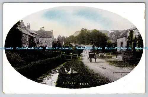 R769038 Kilburn Yorks Bildpostkarte PM Coxwold