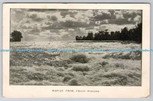 R770731 Niagara-Stromschnellen von den Wasserfällen Postkarte