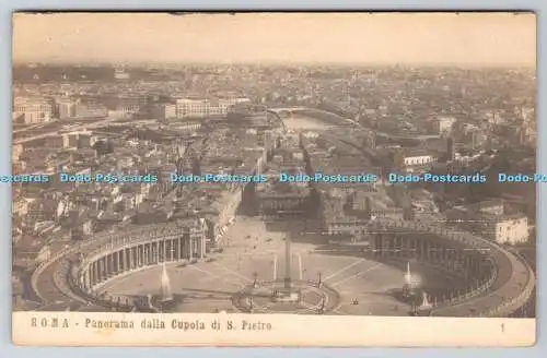 R769093 Roma Panorama Dalla Cupola di S Pietro N P G Diffida