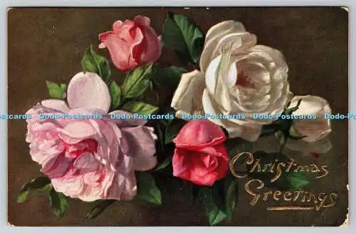 R770797 Weihnachtsgrüße Rosen Die Zeit der Rosen Raphael Tuck und Söhne Oilett