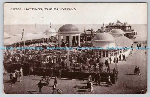 R770805 Hastings The Bandstand Photochrom Co Ltd Sepiatone Serie 1920