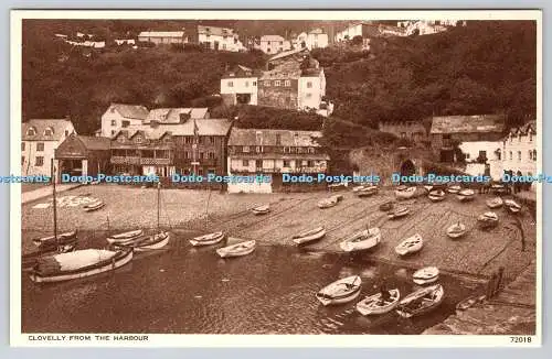 R769142 Clovelly From The Harbour Photochrom London Tunbridge Wells