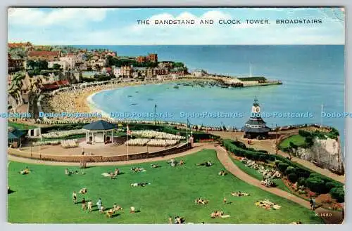 R770832 Broadstairs The Bandstand and Clock Tower Valentine and Sons Ltd Valesqu