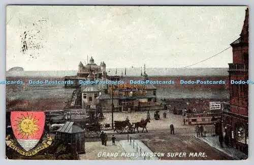 R770861 Weston Super Mare Grand Pier W grau 1911