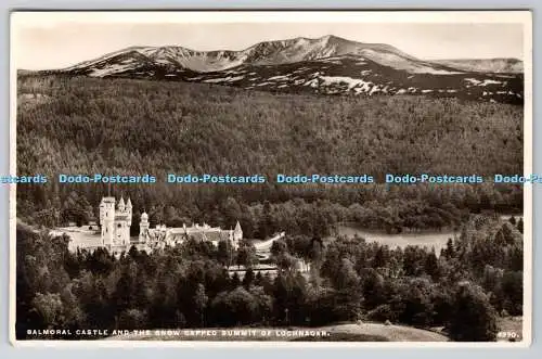 R769191 Balmoral Castle and the Snow Capped Summit of Lochnagar J B White Dundee