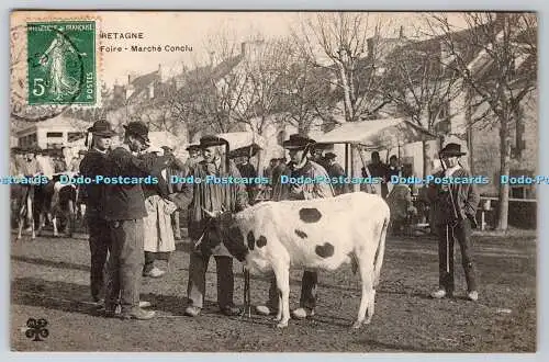 R770909 Bretagne Foire Marche Conclu M T I L Postkarte