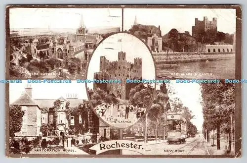 R769227 Rochester The Castle Restoration House W N Eastgate Photo Series British