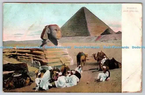 R770986 Pyramide und Sphynx Kairo Postkarte Trust Nr. 20