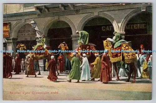 R770988 Reunion d une Circision Arabe Cairo Postcard Trust