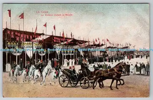 R770992 Le Caire Le Khedive Visitant le Moulet Cairo Postcard Trust