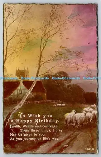 R771001 To Wish You a Happy Birthday Sheep House RP