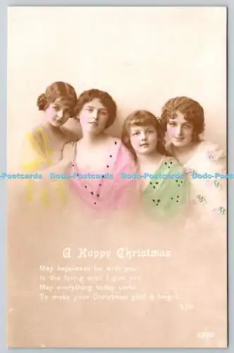 R771005 A Happy Christmas Four Young Woman Philco Serie