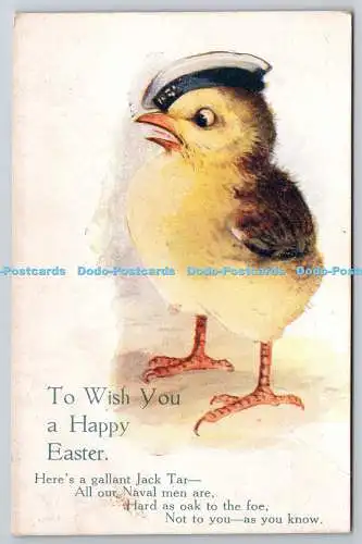 R771008 To Wish You a Happy Easter Chicks Raphael Tuck and Sons Oilette No E 970