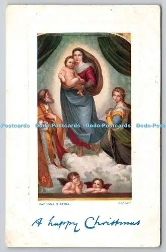 R771043 Madonna Sixtina Raphael Tuck and Sons Oilette No C 1078 Raphael 1910